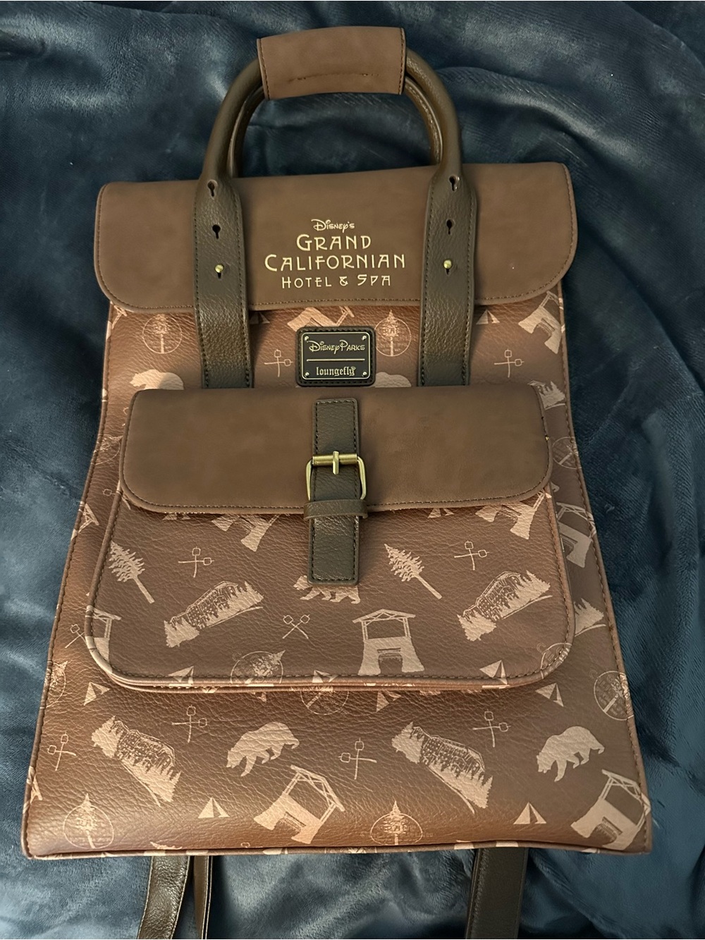 Loungefly Brown Disney Grand Californian Hotel & Spa Backpack